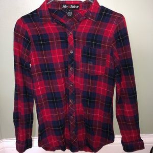 Polly & Esther Plaid Shirt